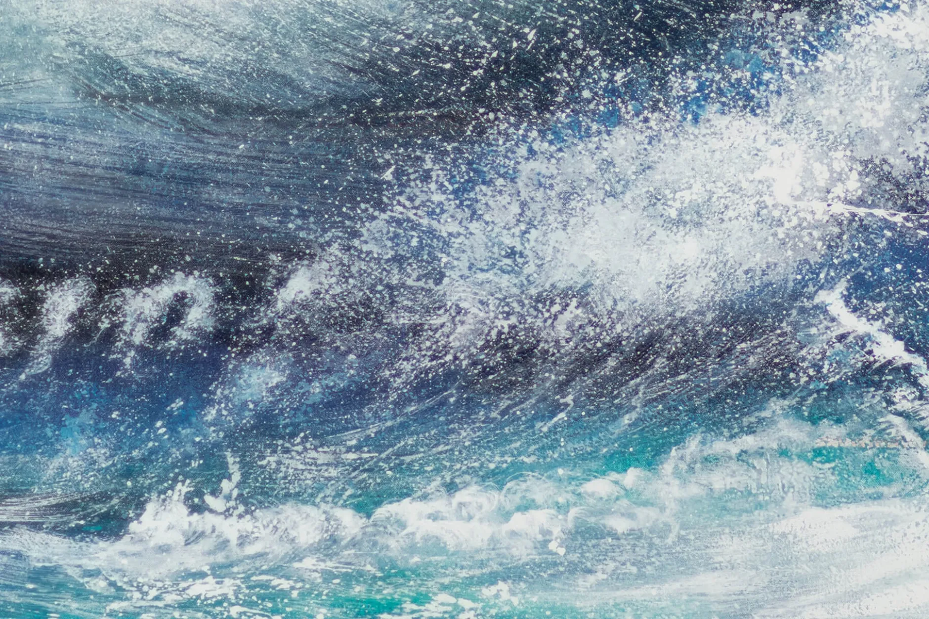 XXL Gemälde 'The Ocean Waves at Me' | Handgemaltes Unikat