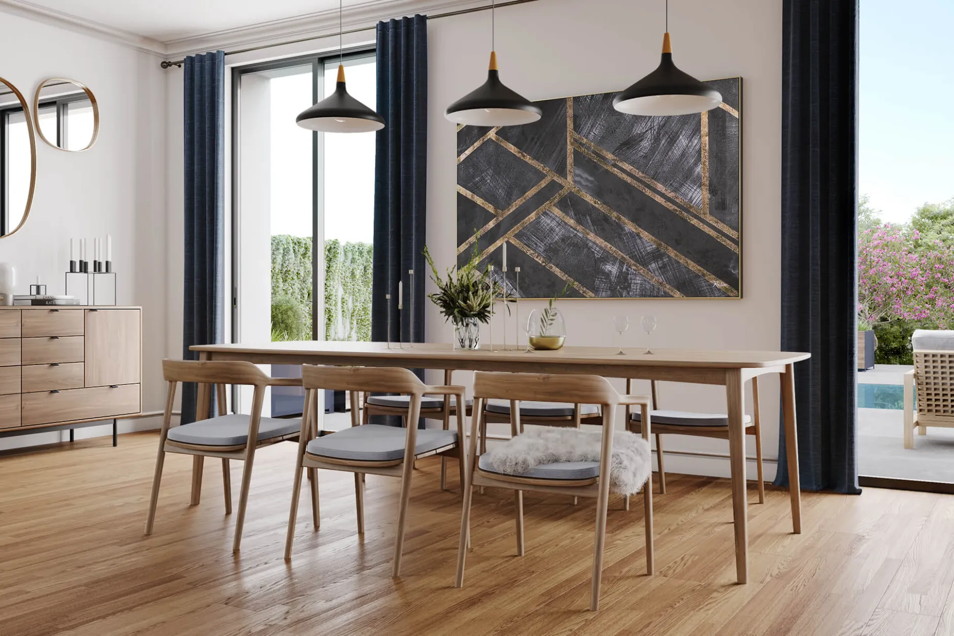 XXL Öl Gemälde 'Abstract Constellation' | Handgemaltes Unikat