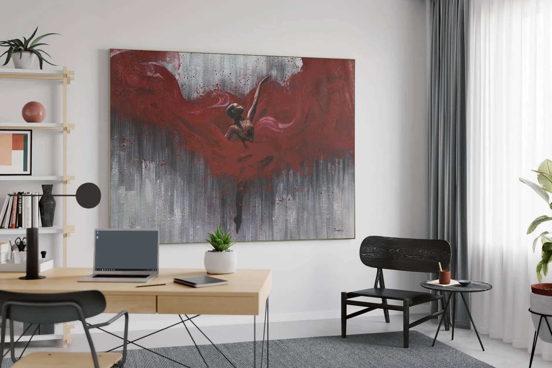 XXL Öl Gemälde 'Abstract Dance' | Handgemaltes Unikat