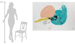 XXL Öl Gemälde 'Abstract Duck' | Handgemaltes Unikat