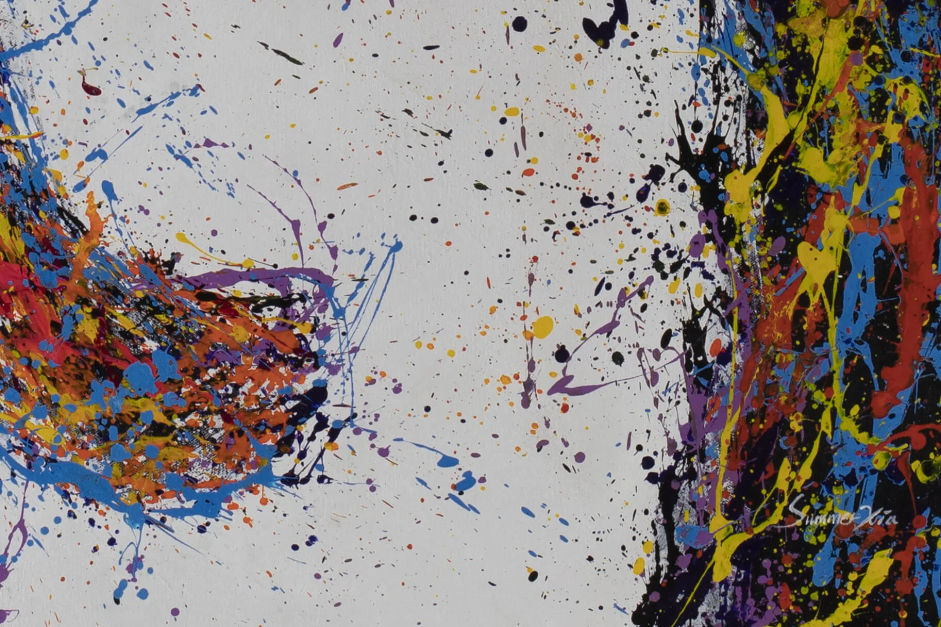 XXL Öl Gemälde 'Abstract Elephant' | Handgemaltes Unikat
