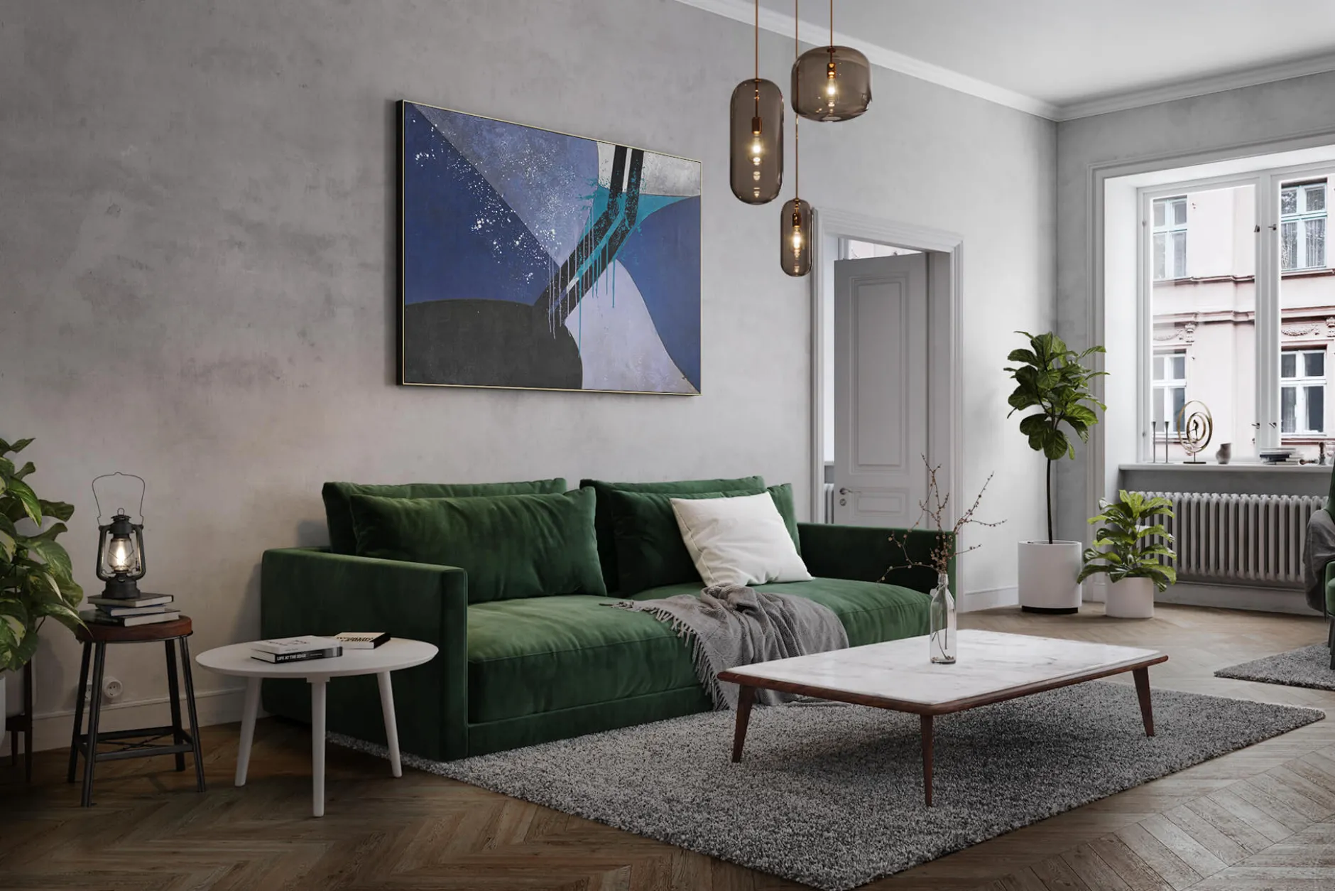 XXL Öl Gemälde 'Abstract Paths' | Handgemaltes Unikat