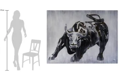 XXL Öl Gemälde 'A Bull's Energy' | Handgemaltes Unikat