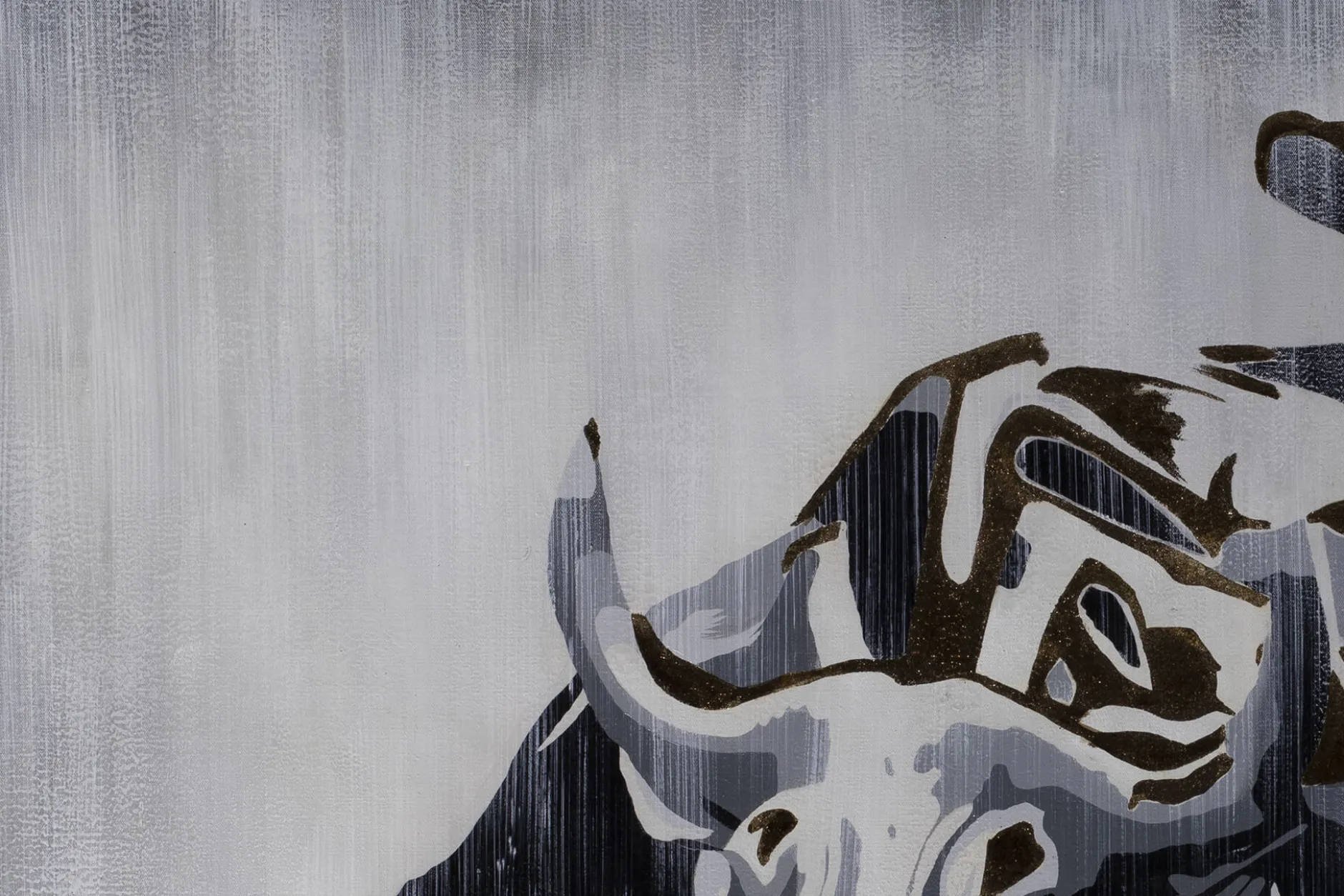 XXL Öl Gemälde 'A Bull's Energy' | Handgemaltes Unikat