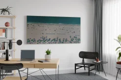 XXL Öl Gemälde 'Aerial Beach View' | Handgemaltes Unikat