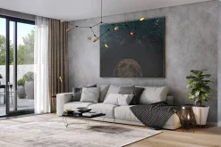 XXL Öl Gemälde 'A Look at the Universe' | Handgemaltes Unikat