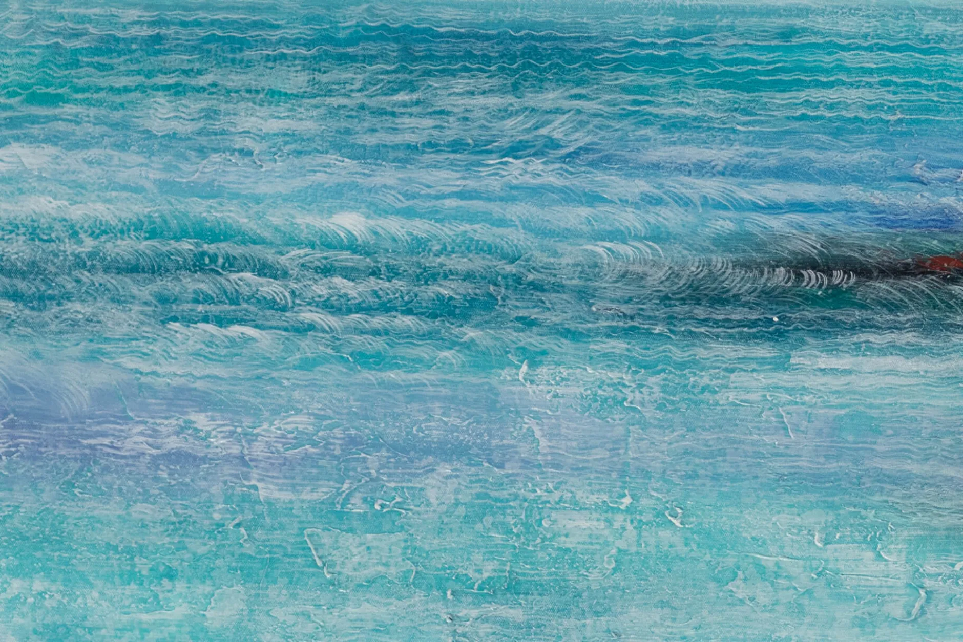 XXL Öl Gemälde 'Am Ufer der Sehnsucht' | Handgemaltes Unikat