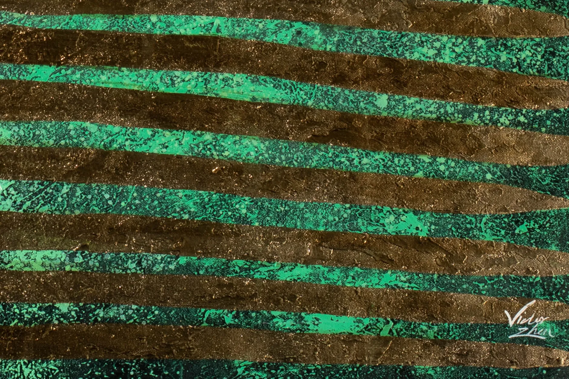 XXL Öl Gemälde 'Ancient Gold' | Handgemaltes Unikat