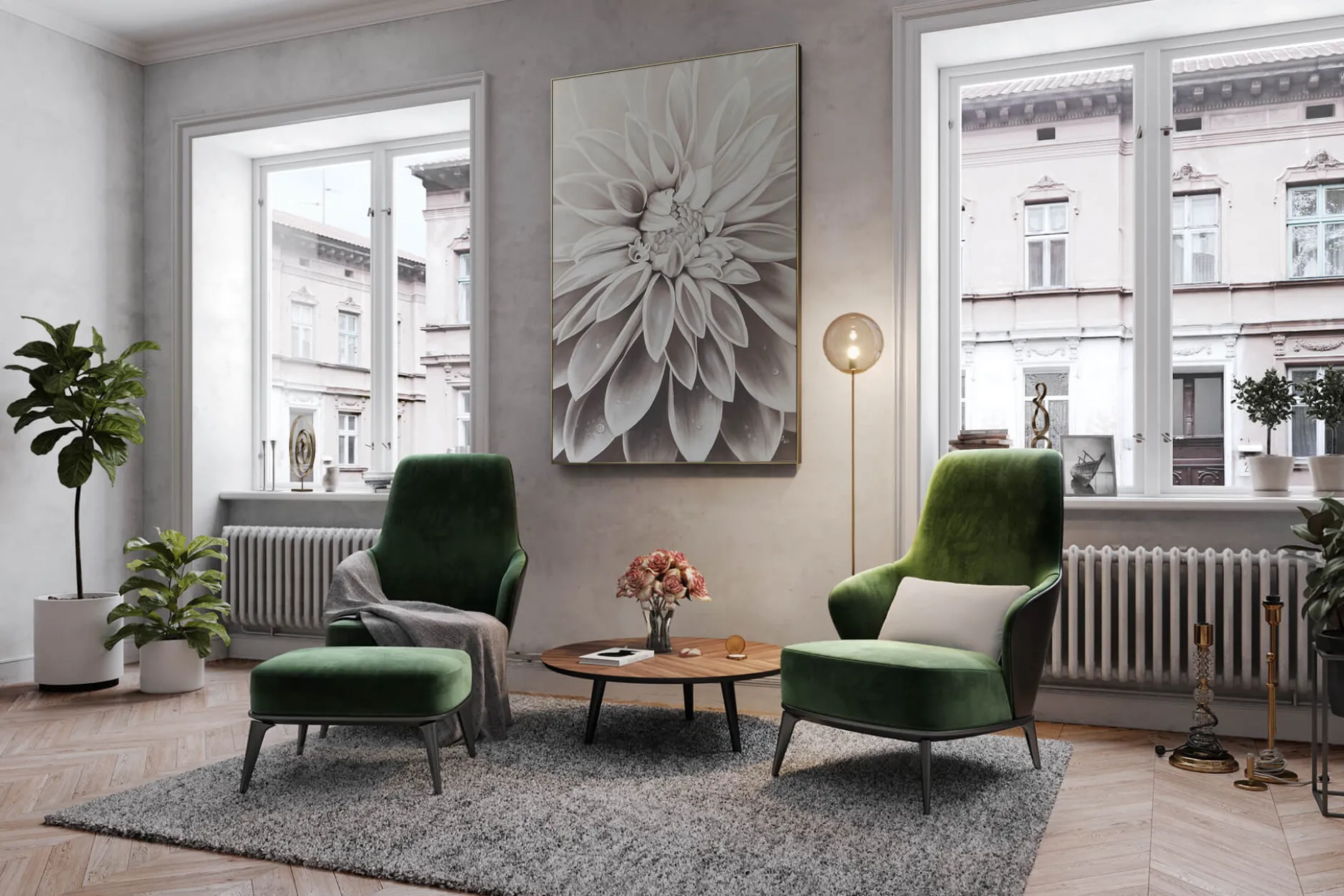XXL Öl Gemälde 'April Magnolia' | Handgemaltes Unikat