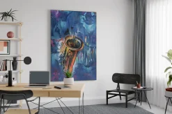 XXL Öl Gemälde 'Arcane sax' | Handgemaltes Unikat