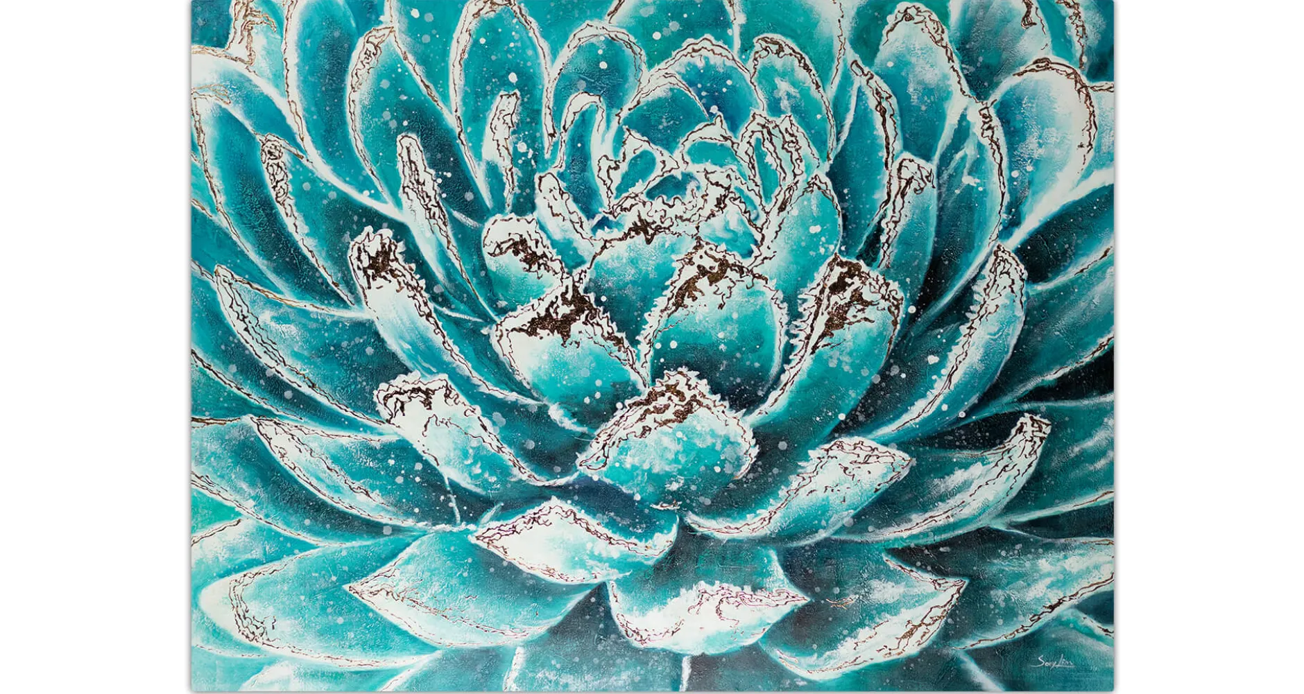 XXL Öl Gemälde 'Artichoke Dreams' | Handgemaltes Unikat