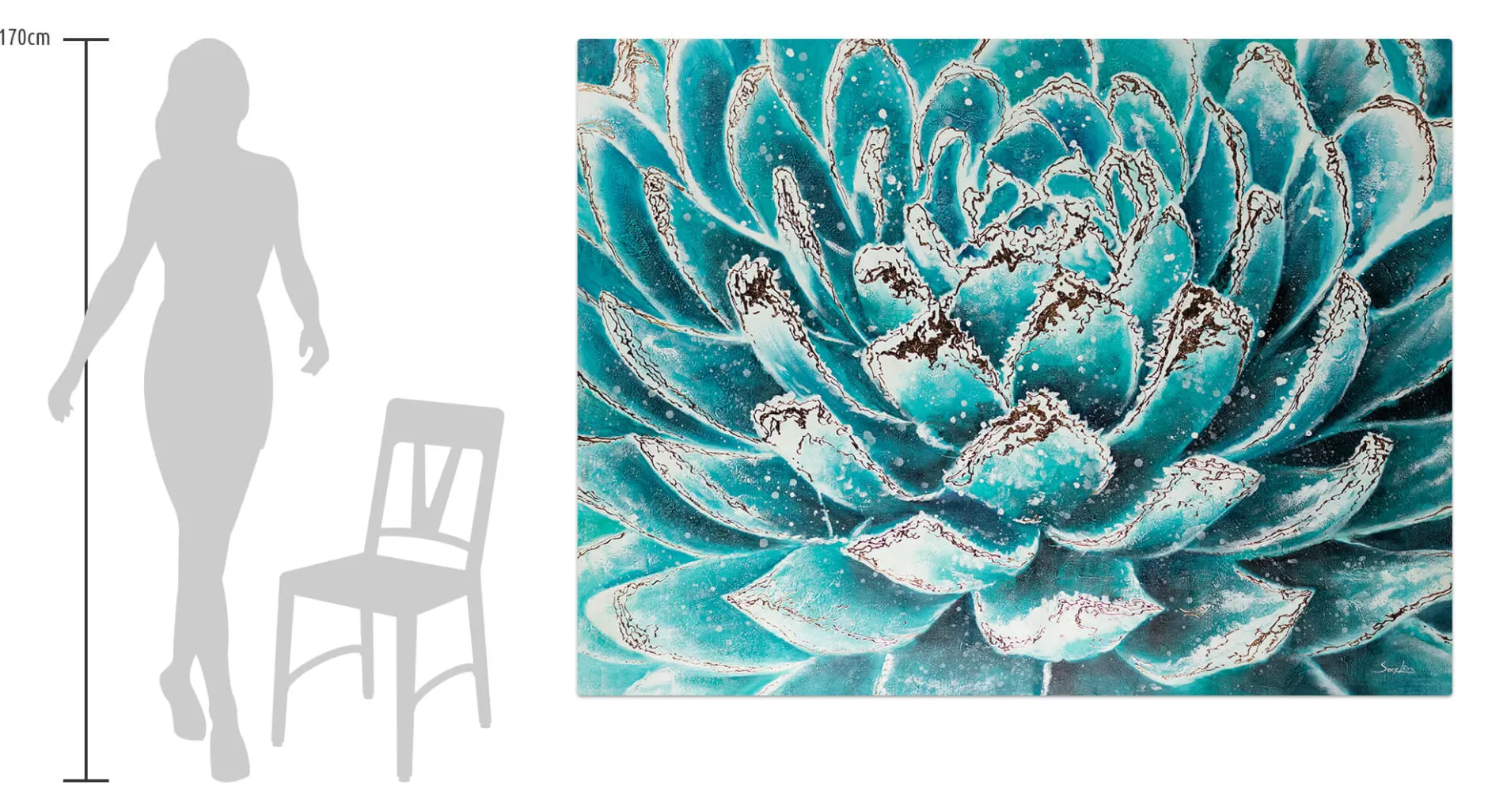 XXL Öl Gemälde 'Artichoke Dreams' | Handgemaltes Unikat