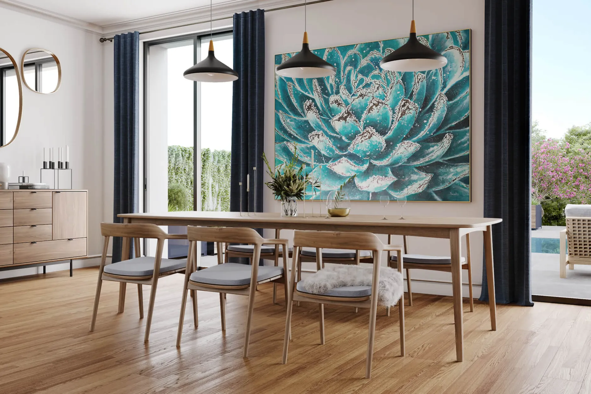 XXL Öl Gemälde 'Artichoke Dreams' | Handgemaltes Unikat