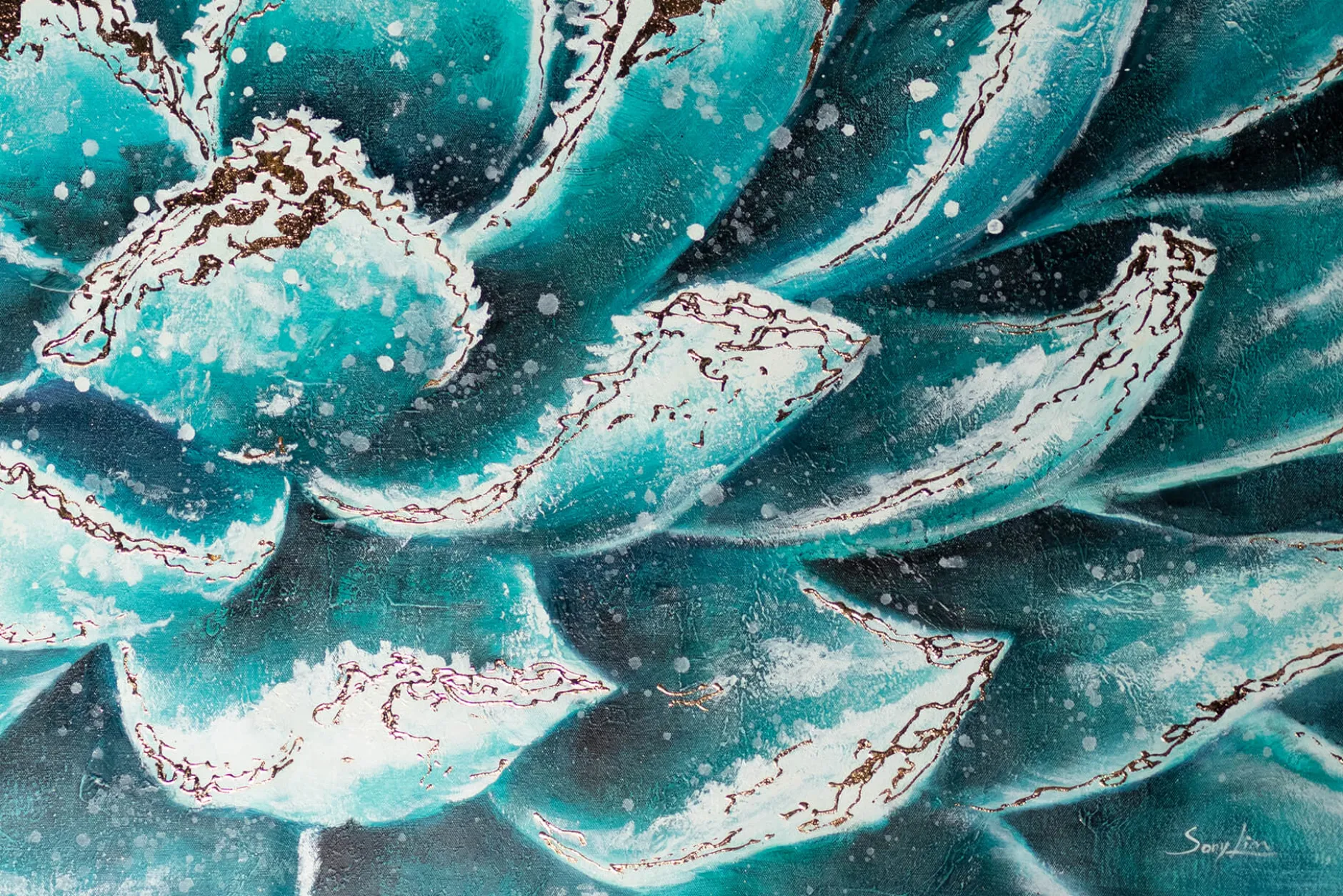 XXL Öl Gemälde 'Artichoke Dreams' | Handgemaltes Unikat