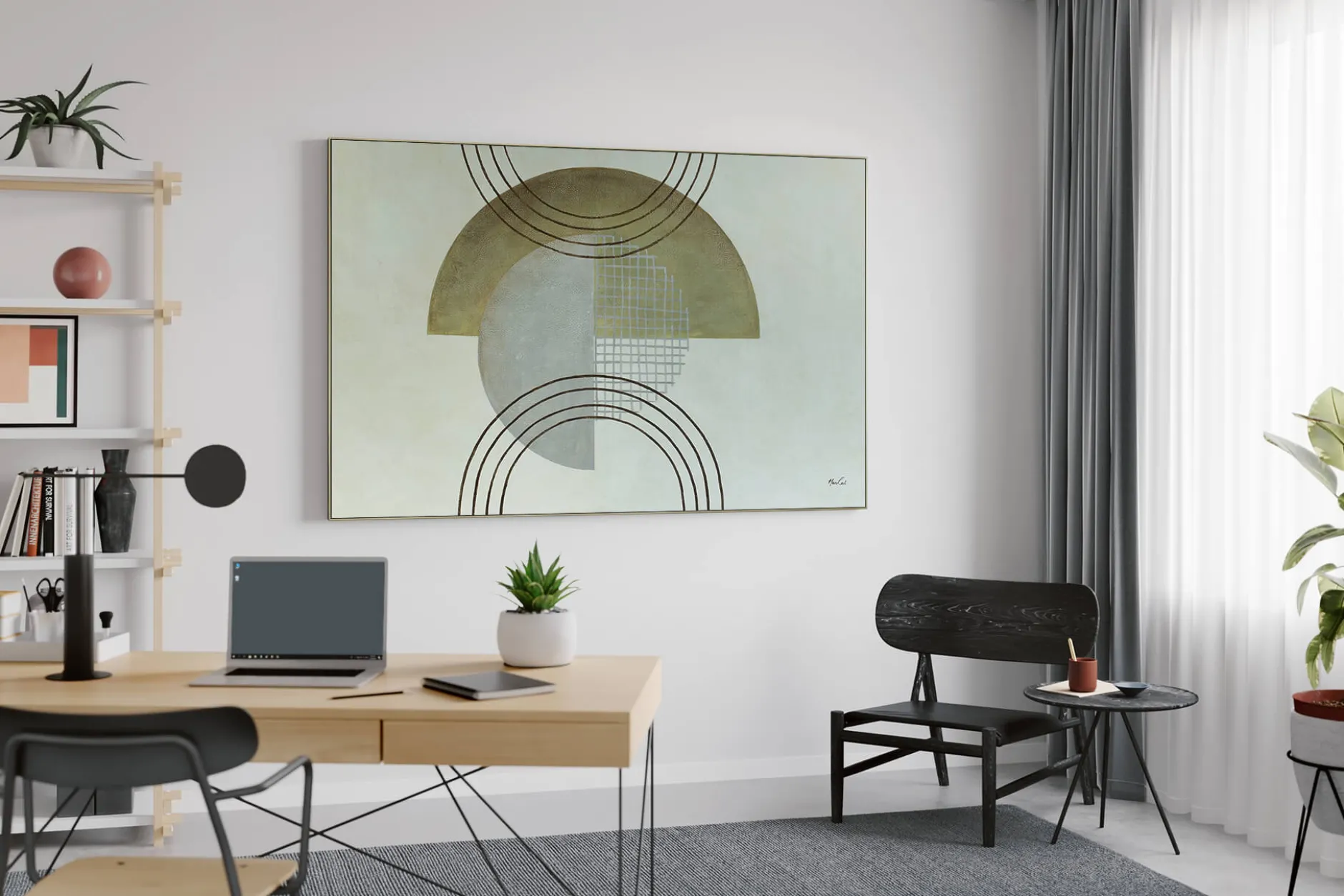 XXL Öl Gemälde 'Art Nouveau 2.0' | Handgemaltes Unikat