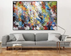 XXL Öl Gemälde 'Art of Splashes' | Handgemaltes Unikat