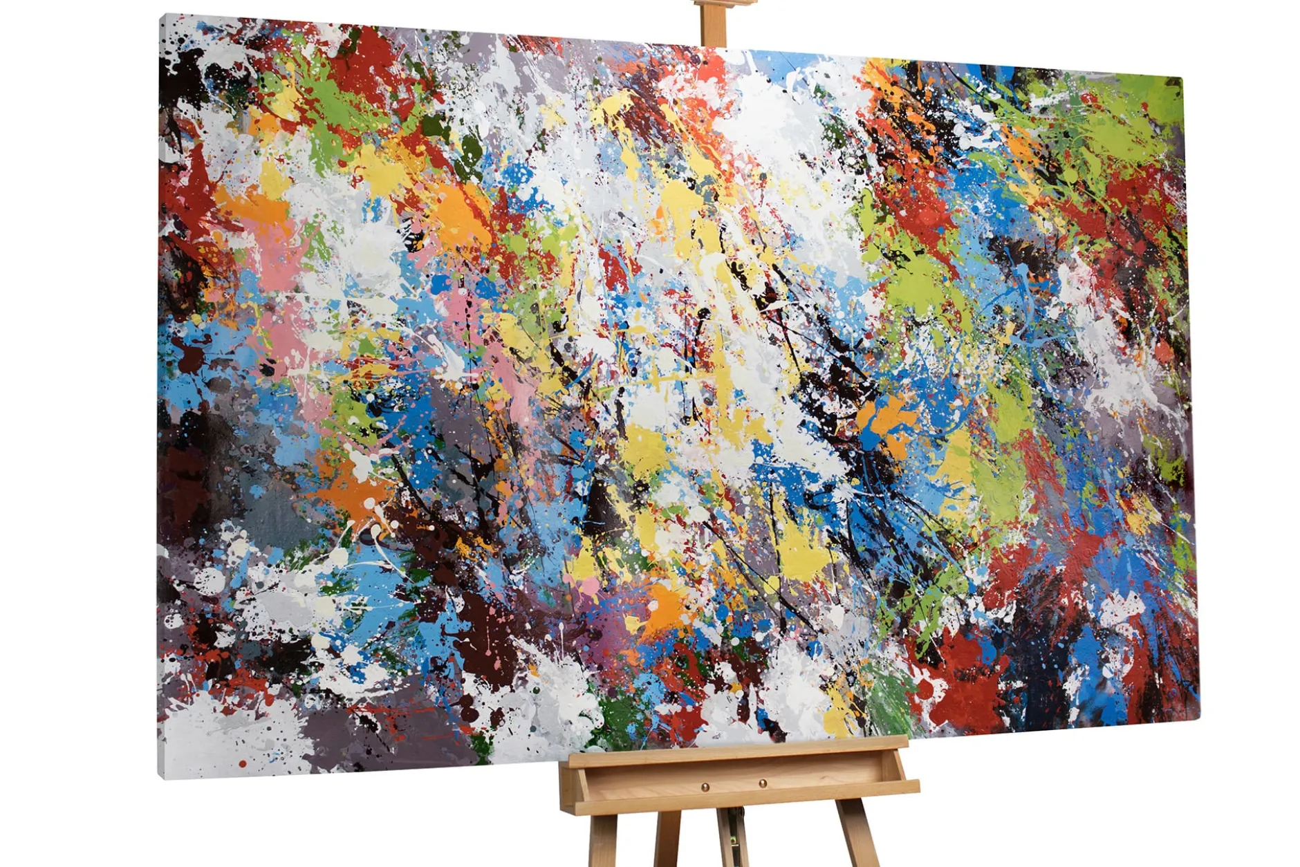 XXL Öl Gemälde 'Art of Splashes' | Handgemaltes Unikat