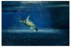 XXL Öl Gemälde 'A Turtle's Adventure' | Handgemaltes Unikat