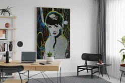 XXL Öl Gemälde 'Audrey Hepburn 2.0' | Handgemaltes Unikat