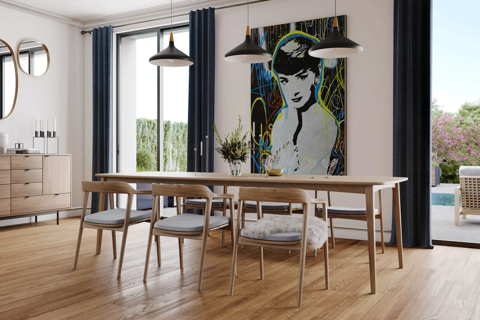 XXL Öl Gemälde 'Audrey Hepburn 2.0' | Handgemaltes Unikat