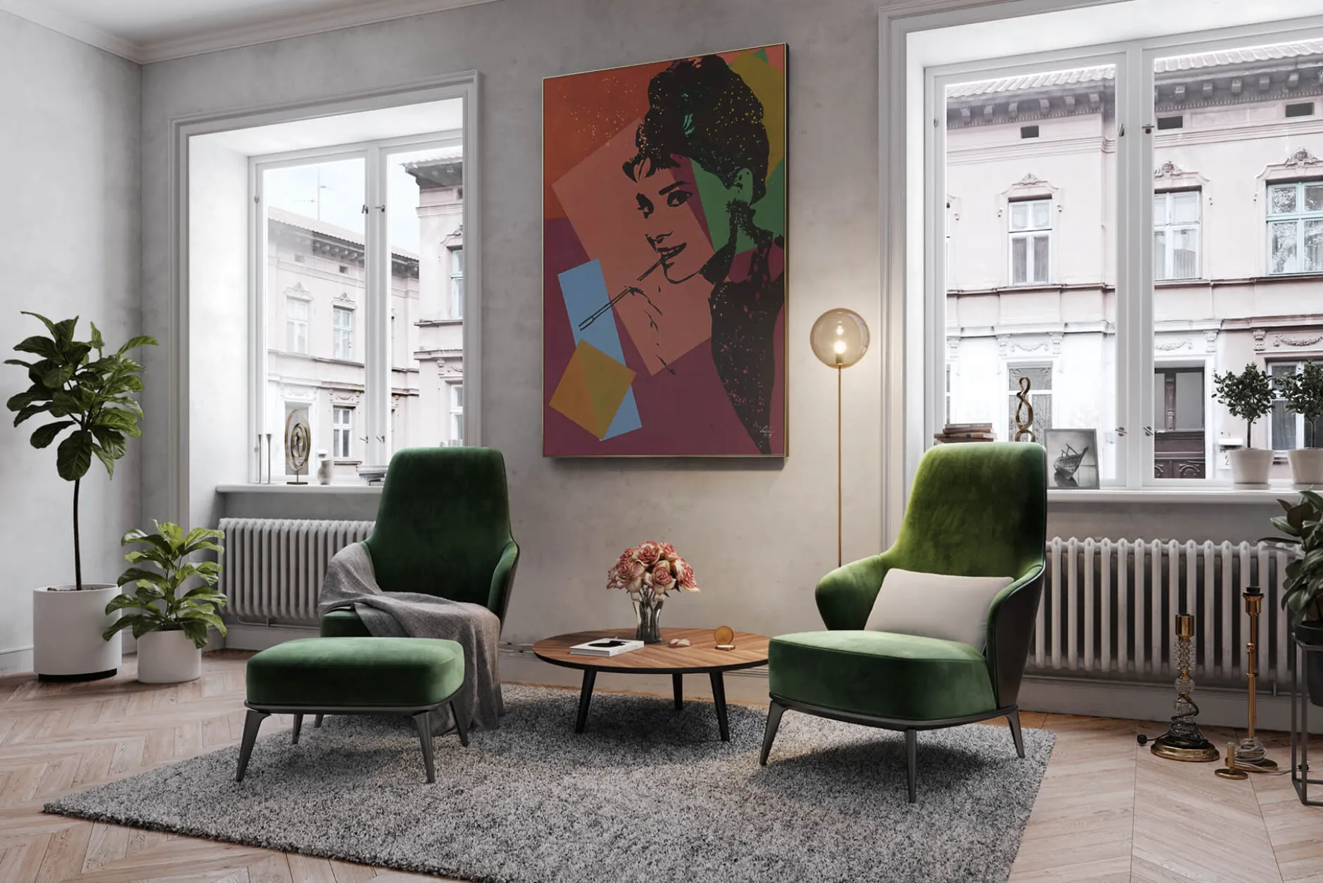 XXL Öl Gemälde 'Audrey's Mystery' | Handgemaltes Unikat