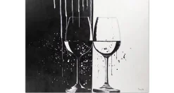 XXL Öl Gemälde 'Auf ein Glas' | Handgemaltes Unikat