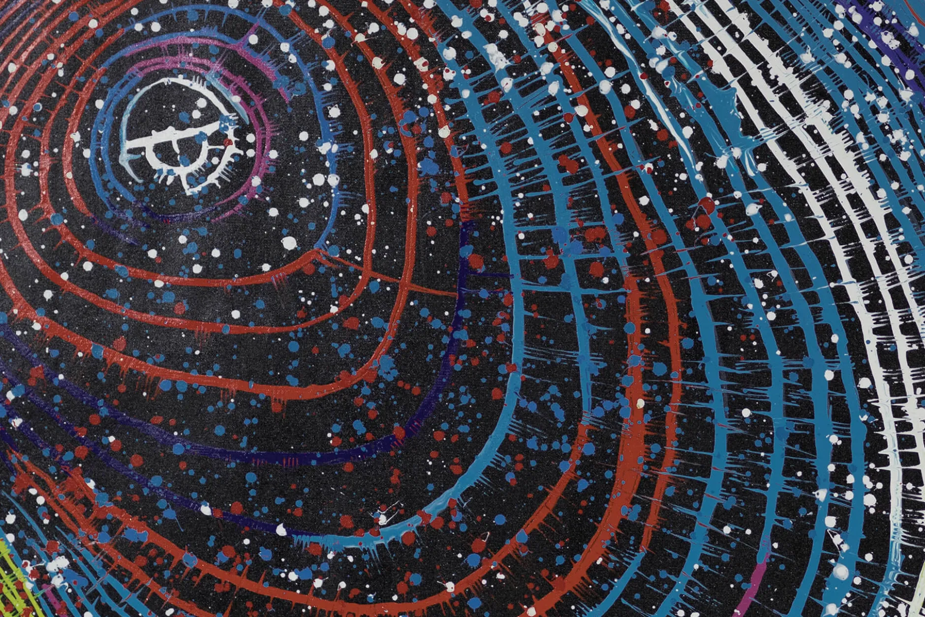 XXL Öl Gemälde 'Auge des Universums' | Handgemaltes Unikat