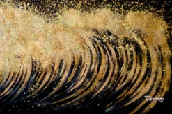 XXL Öl Gemälde 'Auriferous Storms' | Handgemaltes Unikat