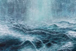 XXL Öl Gemälde 'Aurora Borealis' | Handgemaltes Unikat