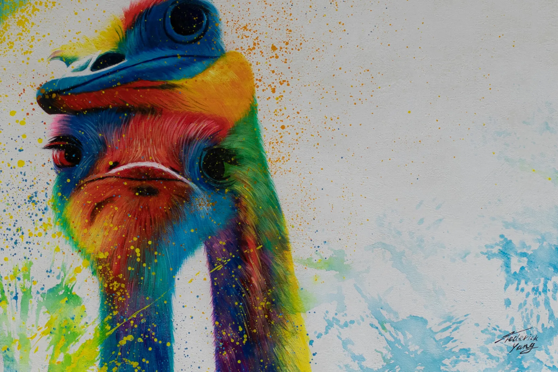 XXL Öl Gemälde 'Australian Colorfulness' | Handgemaltes Unikat