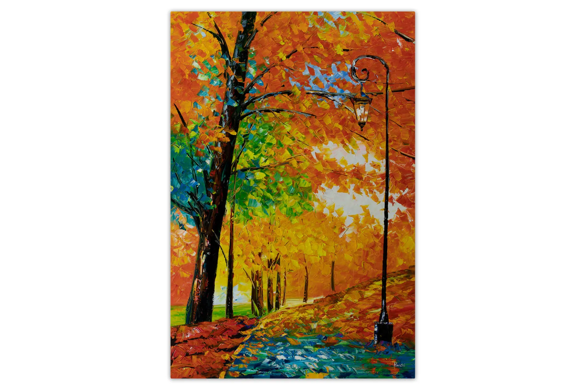 XXL Öl Gemälde 'Autumn Mood' | Handgemaltes Unikat