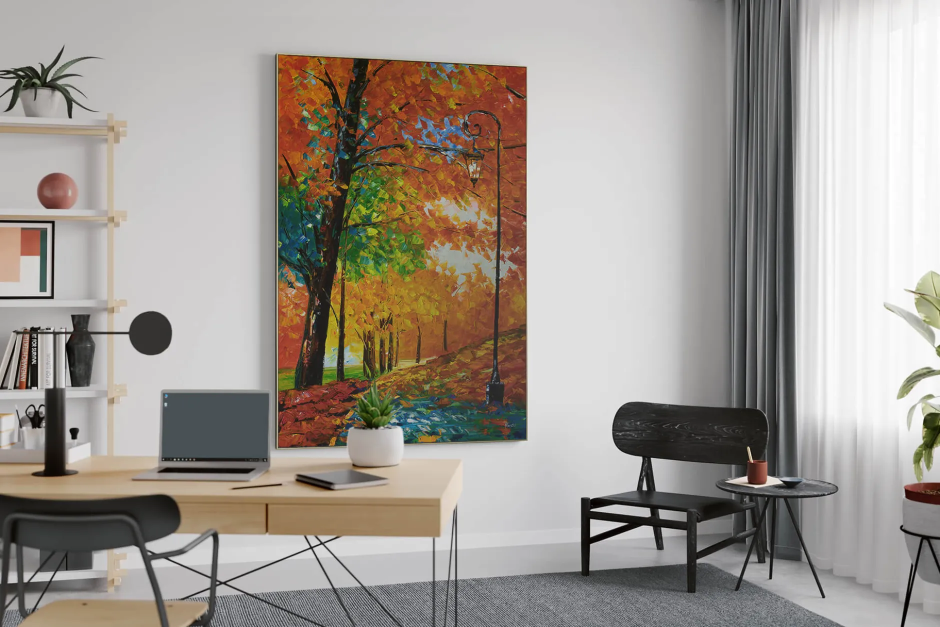 XXL Öl Gemälde 'Autumn Mood' | Handgemaltes Unikat