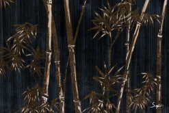 XXL Öl Gemälde 'Bamboo Shimmer' | Handgemaltes Unikat