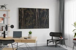 XXL Öl Gemälde 'Bamboo Shimmer' | Handgemaltes Unikat