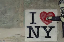 XXL Öl Gemälde 'Banksy in New York' | Handgemaltes Unikat