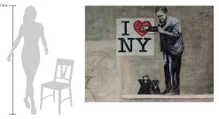 XXL Öl Gemälde 'Banksy in New York' | Handgemaltes Unikat