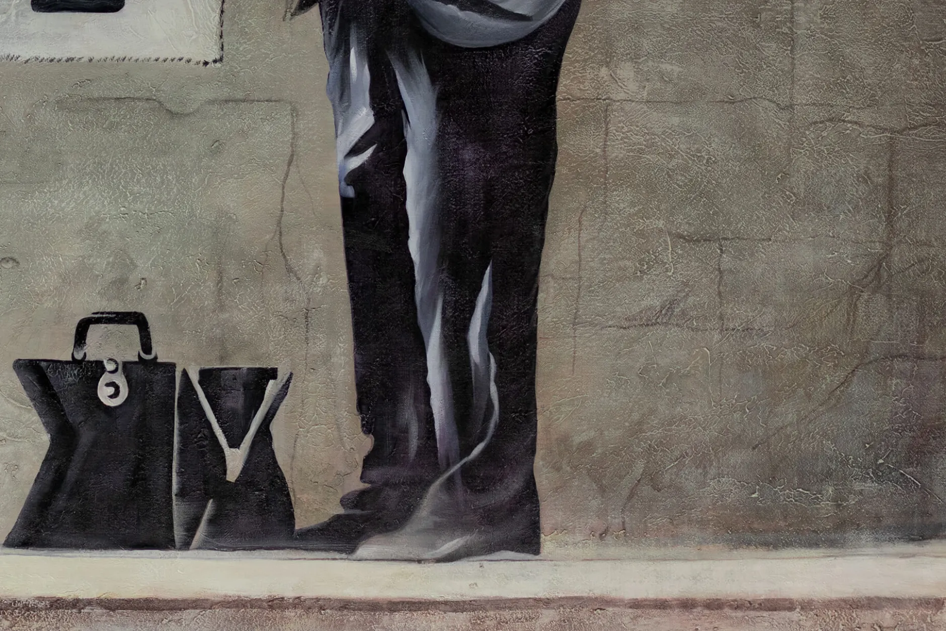 XXL Öl Gemälde 'Banksy in New York' | Handgemaltes Unikat