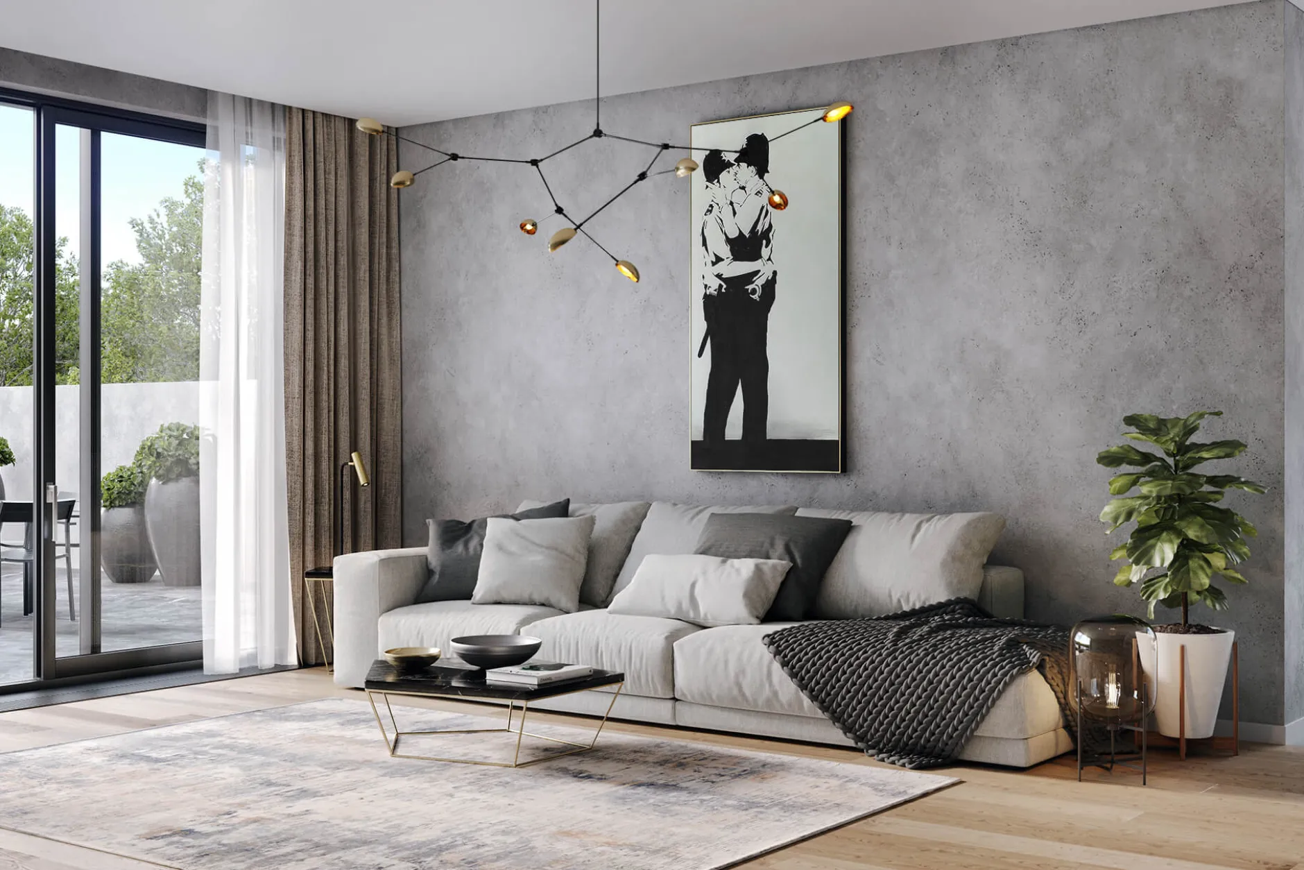 XXL Öl Gemälde 'Banksy's Love for all' | Handgemaltes Unikat
