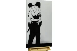 XXL Öl Gemälde 'Banksy's Love for all' | Handgemaltes Unikat