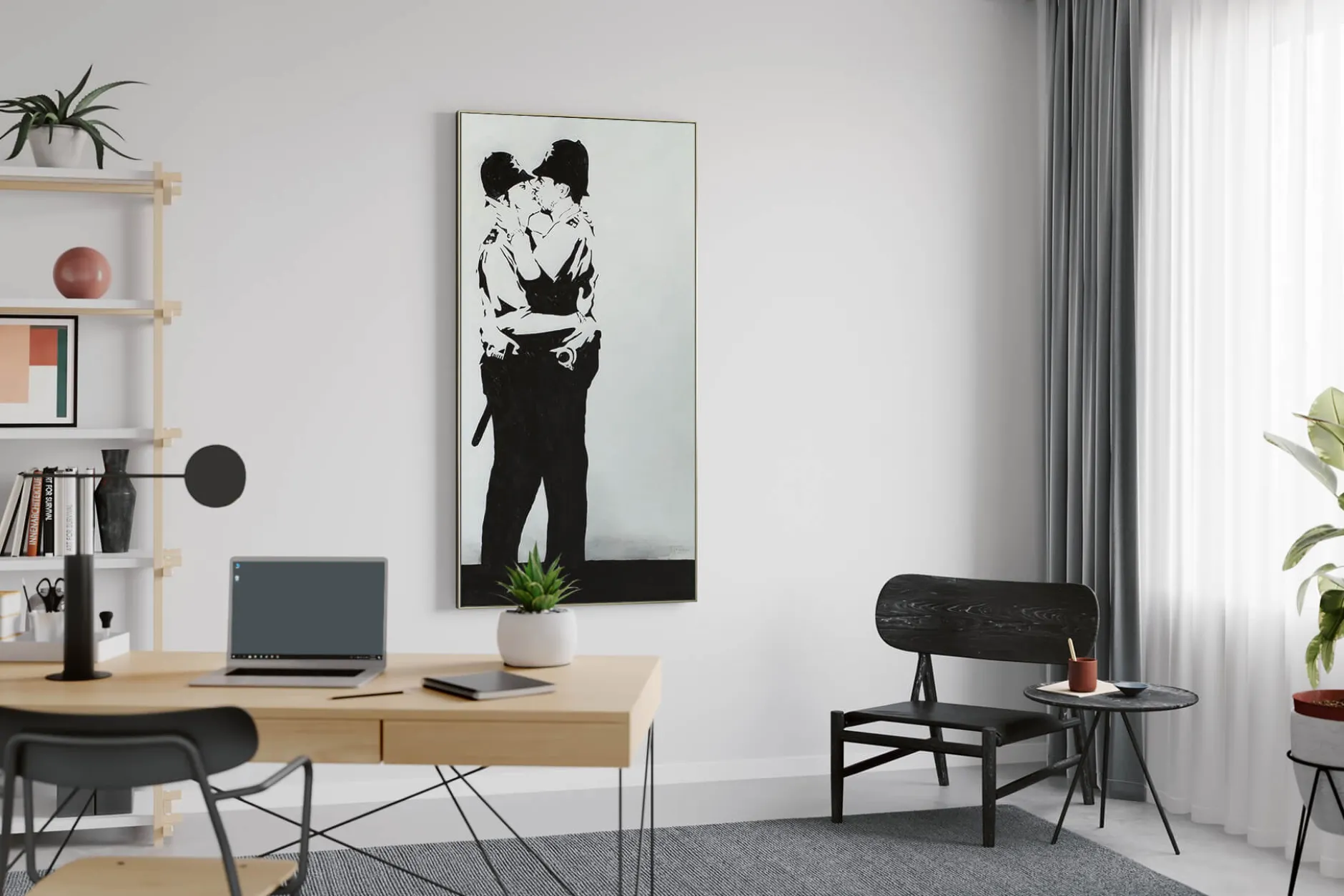 XXL Öl Gemälde 'Banksy's Love for all' | Handgemaltes Unikat