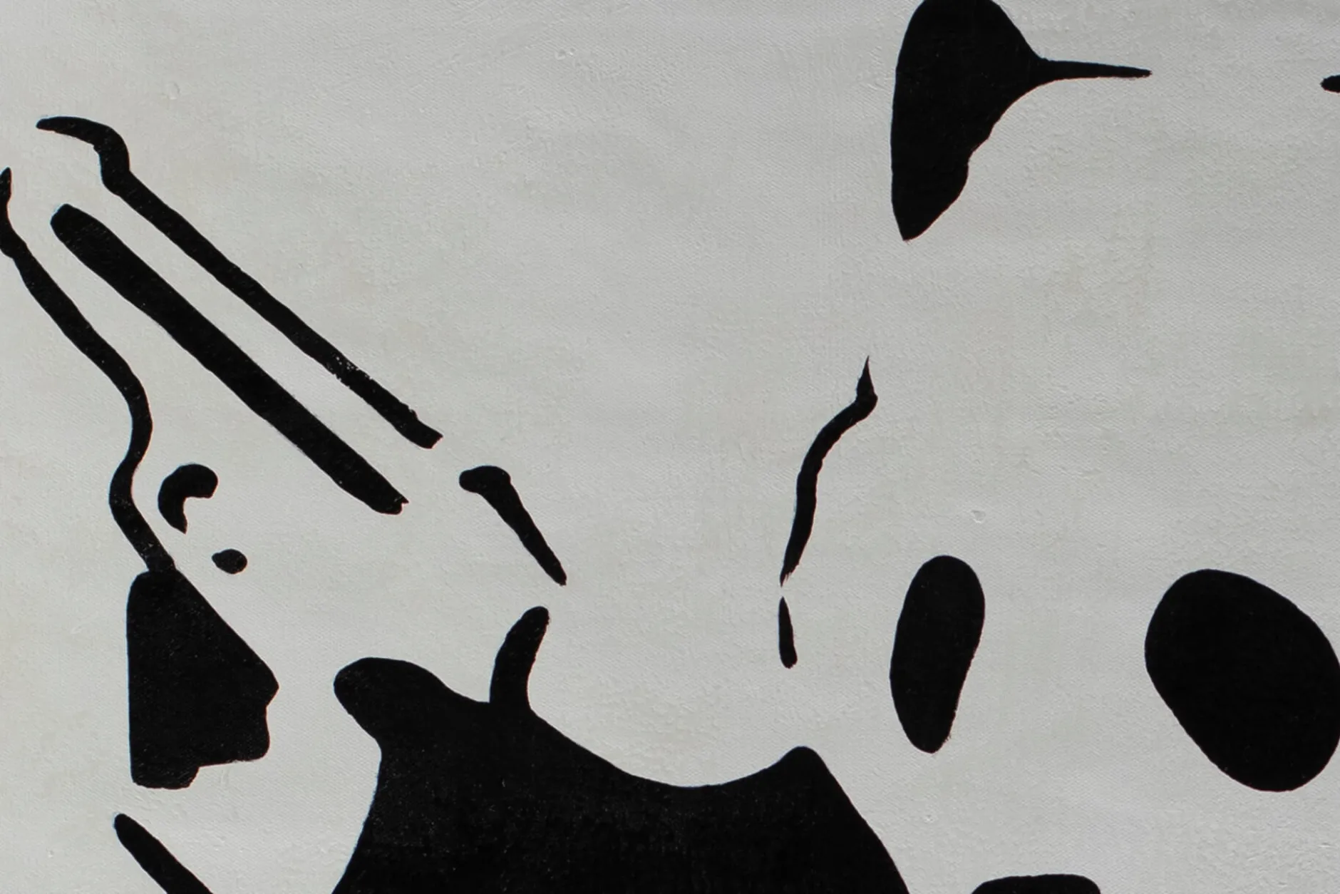 XXL Öl Gemälde 'Banksy's Panda' | Handgemaltes Unikat