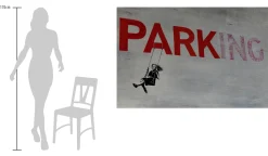 XXL Öl Gemälde 'Banksy's Parking' | Handgemaltes Unikat