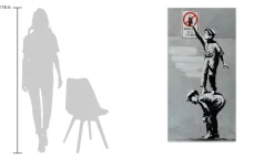 XXL Öl Gemälde 'Banksy's Prank' | Handgemaltes Unikat