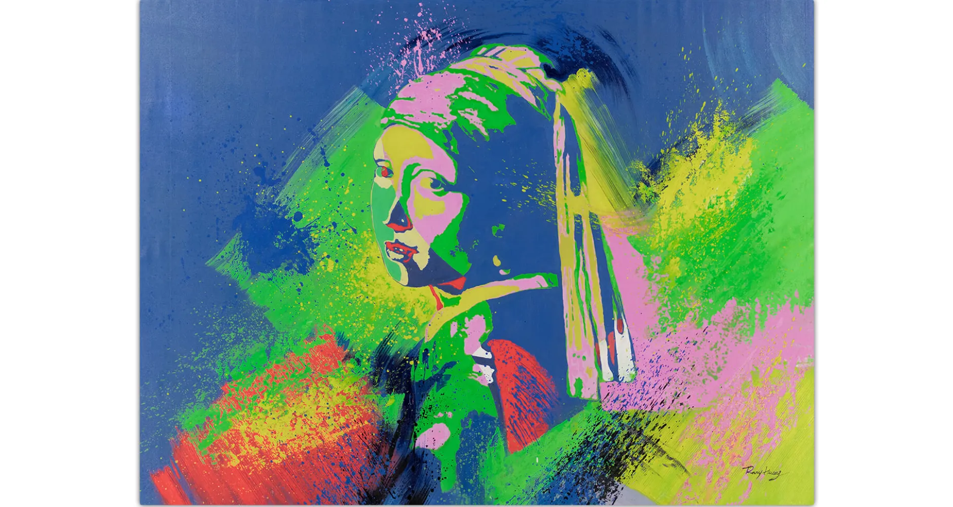 XXL Öl Gemälde 'Baroque meets Pop Art' | Handgemaltes Unikat