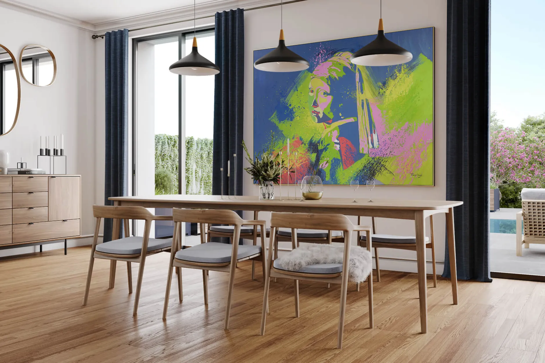 XXL Öl Gemälde 'Baroque meets Pop Art' | Handgemaltes Unikat