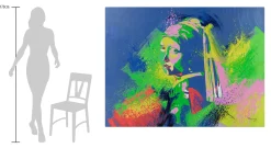 XXL Öl Gemälde 'Baroque meets Pop Art' | Handgemaltes Unikat