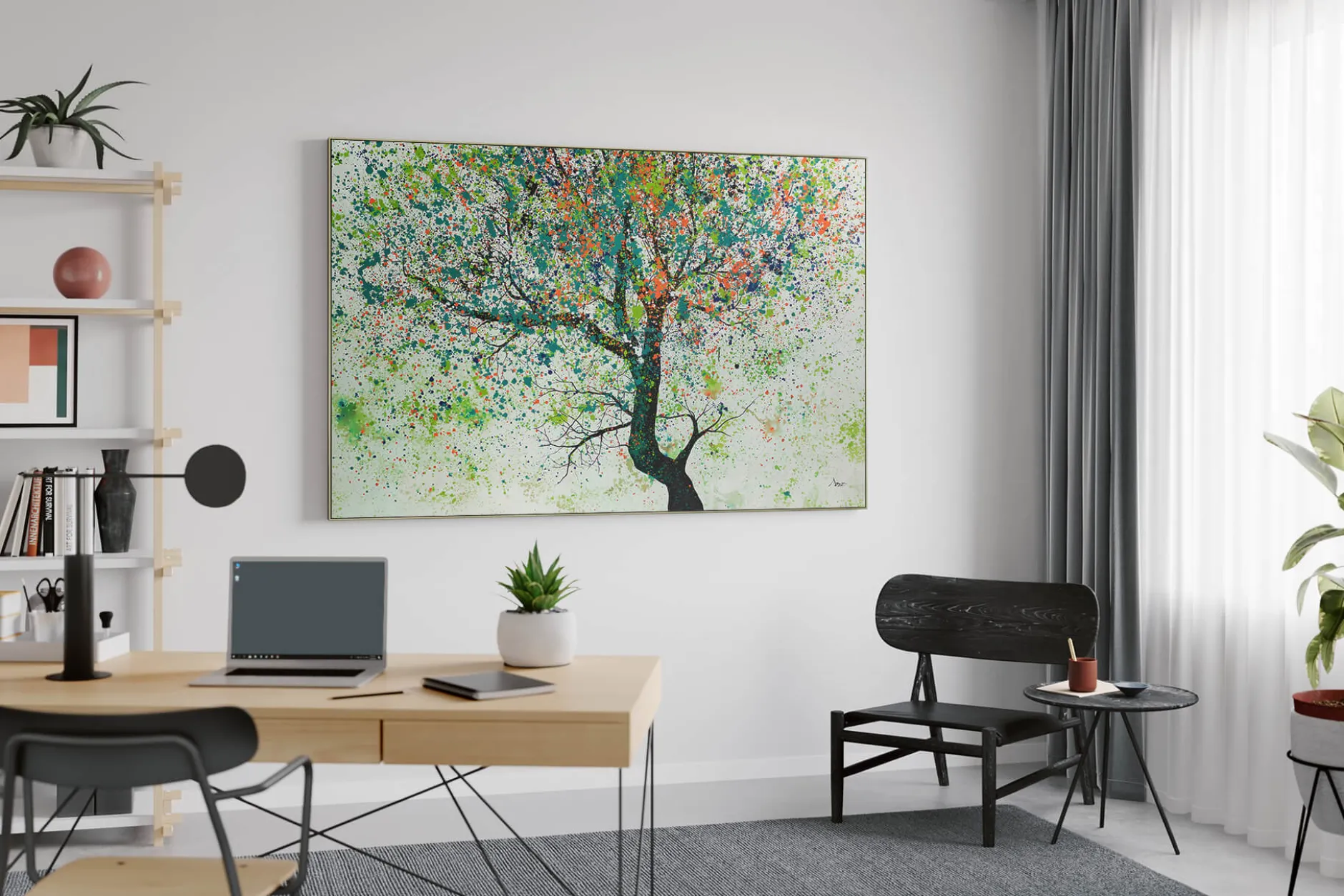 XXL Öl Gemälde 'Baum der Vielfalt' | Handgemaltes Unikat