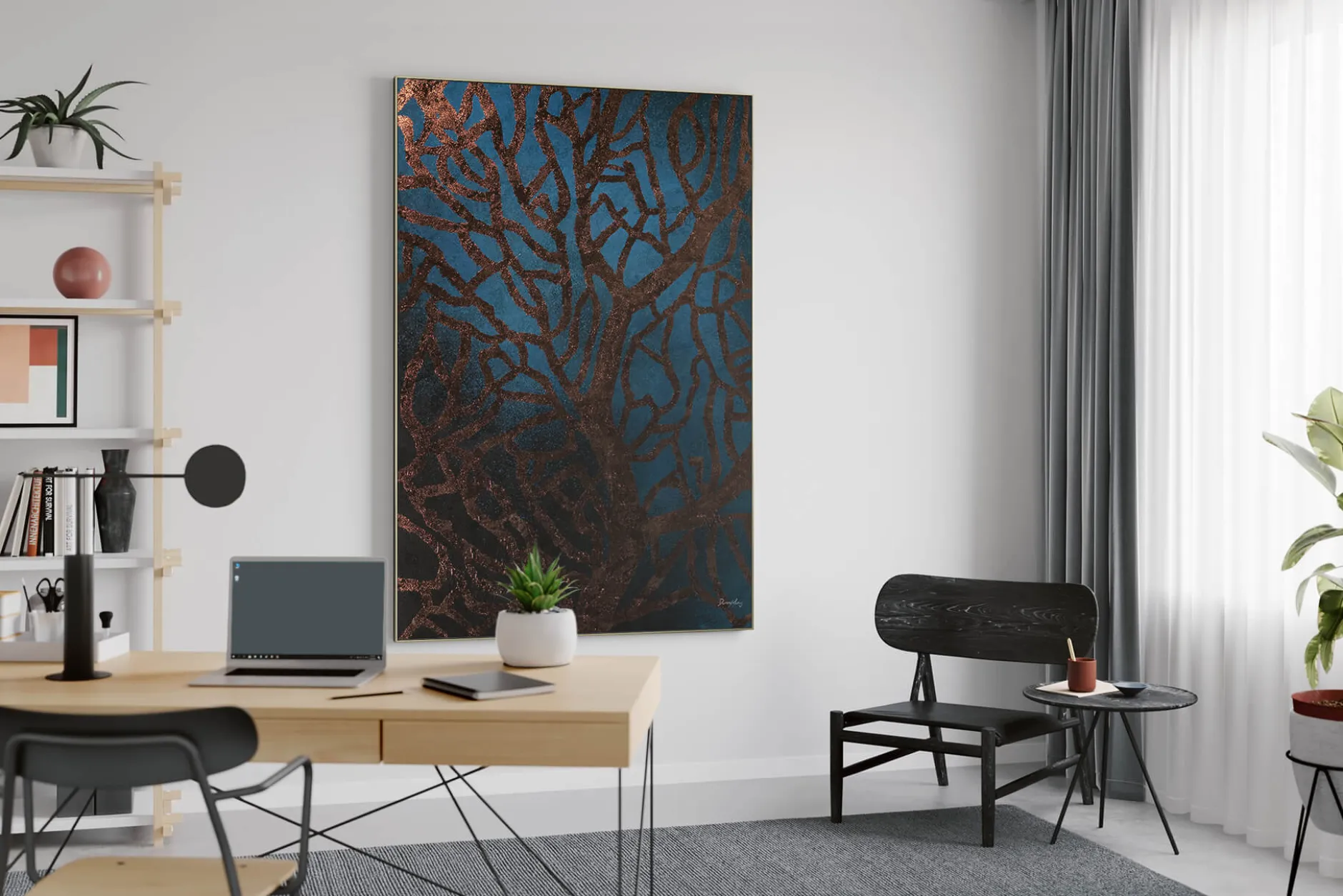 XXL Öl Gemälde 'Baum des Stammes' | Handgemaltes Unikat