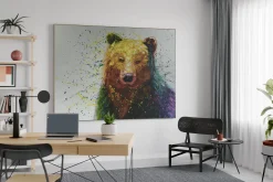 XXL Öl Gemälde 'Bear Hues' | Handgemaltes Unikat