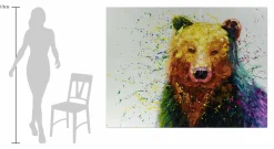 XXL Öl Gemälde 'Bear Hues' | Handgemaltes Unikat